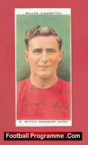 Manchester United George Mutch Autograph Man Utd 1934 – 1937