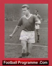 Manchester United Albert Quixall Signed Autograph Picture Man Utd