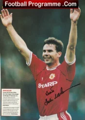 Manchester United Brain McClair Autograph Signed Picture Man Utd