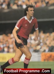 Manchester United Sammy McIlroy Autographed Signed Picture Man Utd