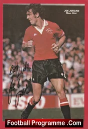 Manchester United Joe Jordan Autograph Signed Man Utd