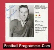 Manchester United Eddie Lewis Signed Autograph Picture Man Utd