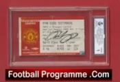 Manchester United Ryan Giggs Testimonial Ticket MGC Graded in Slab Case