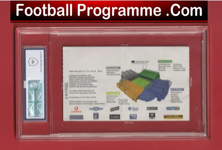 Manchester United Ryan Giggs Testimonial Ticket MGC Graded in Slab Case - Image 4