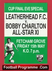 Leatherhead v Bobby Charlton All Star X1 1987