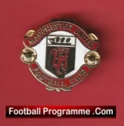 Manchester United Vintage Football Badge Man Utd Badge 1970s