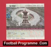 Manchester United v Everton 1995 – FA Cup Final Football Ticket