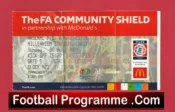 Arsenal v Manchester United 2004 – Community Shield Ticket