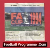 Manchester United v Chelsea 1994 – FA Cup Final Match Ticket