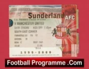 Sunderland v Manchester United 2000 – Football Ticket