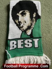 Northern Ireland Manchester United Old Football Scarf – George Best