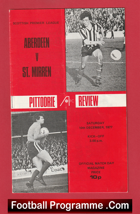 Aberdeen v St Mirren 1977 - Alex Ferguson Manager - Image 2