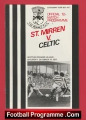 St Mirren v Glasgow Celtic 1977 – Alex Ferguson Manager