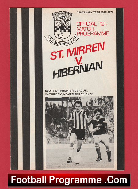 St Mirren v Hibernian Hibs 1977 - Alex Ferguson Manager - Image 2