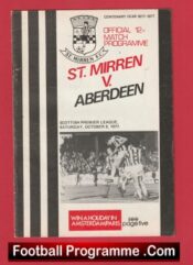 St Mirren v Aberdeen 1977 – Alex Ferguson Manager