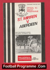 St Mirren v Aberdeen 1977 – Alex Ferguson Manager