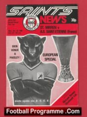 St Mirren v AS St Etienne 1980 – UEFA Cup