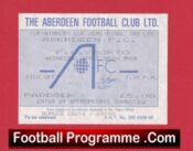 Aberdeen v Porto 1984 – Football Ticket Semi Final Alex Ferguson