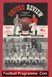 Manchester United v Anderlecht RSC 1956 – First European Game 1st