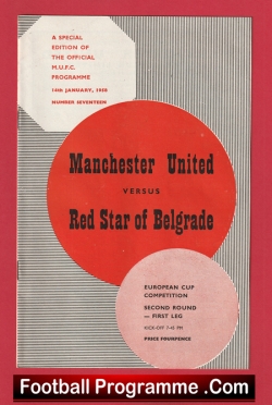 Manchester United v Red Star Belgrade 1958 - Munich Season 1957/58