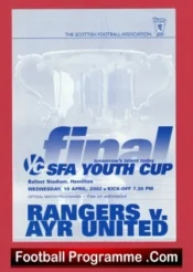 Glasgow Rangers v Ayr United 2002 – Scottish Youth Cup Final
