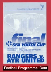 Glasgow Rangers v Ayr United 2002 – Scottish Youth Cup Final