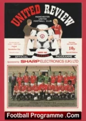 Manchester United v Manchester City 1986 Youth Cup Final 1st Leg