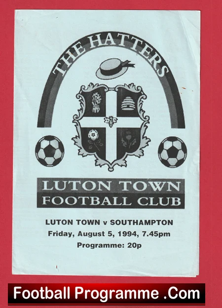 Luton Town v Southampton 1994 - Pre Season Friendly - Image 2