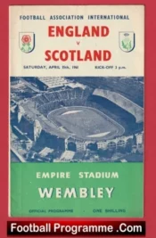 England v Scotland 1961 – The Score was 9 – 3