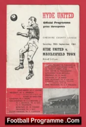 Hyde United v Macclesfield Town 1961