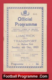 Limerick City v Transport 1953 – Ireland Irish