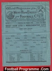 West Ham United v Manchester City 1946 – 1940s