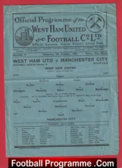 West Ham United v Manchester City 1946 – 1940s