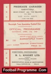 Barnstaple Town v Newton Corinthians 1948 – 1940s