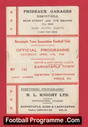 Barnstaple Town v Newton Corinthians 1948 – 1940s