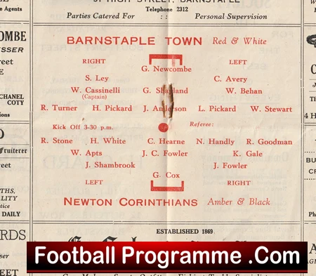 Barnstaple Town v Newton Corinthians 1948 - 1940s - Image 3