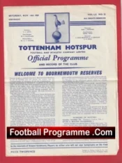Tottenham Hotspur v Bournemouth 1959