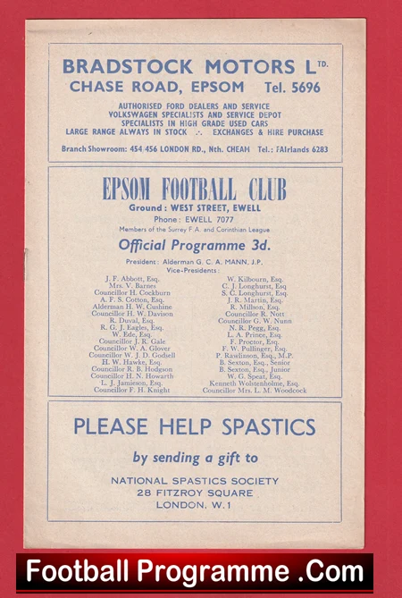 Epsom v Dagenham 1957 - Image 2