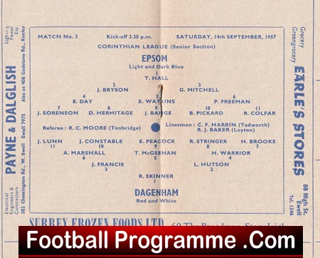 Epsom v Dagenham 1957 - Image 3