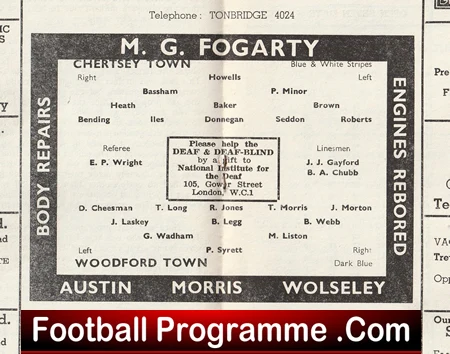 Chertsey Town v Woodford Town 1966 - Image 3