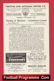 Tooting Mitcham United v Corinthian Casuals 1962 – Surrey Senior Cup