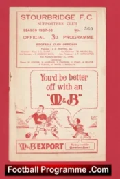 Stourbridge v Evesham United 1958