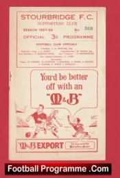 Stourbridge v Evesham United 1958