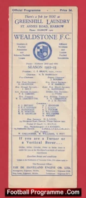 Wealdstone v Southall 1952