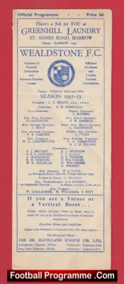 Wealdstone v Southall 1952