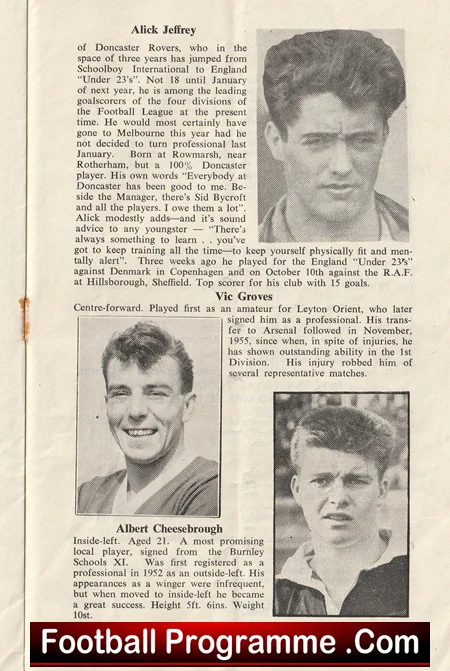 England v France 1956 - Under 23s Ashton Gate Bristol - Image 4