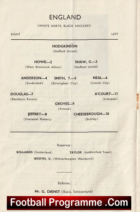 England v France 1956 - Under 23s Ashton Gate Bristol - Image 5