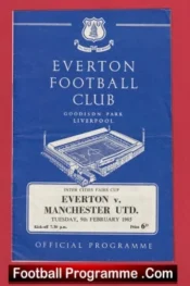 Everton v Manchester United 1964 – Inter Cities Fairs Cup