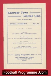 Chertsey Town v Worcester Park 1955 – Surrey Senior Shield