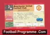 Manchester United v Tottenham 1996 – Match Ticket